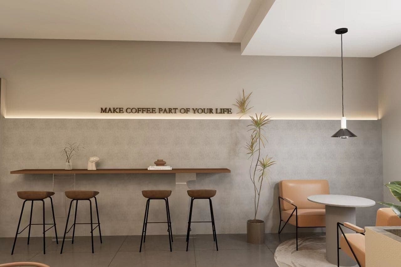 city cofee counter area